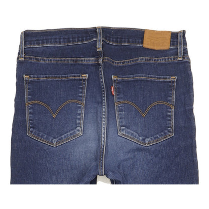 Levi's 724 Blue Straight Slim Stretch Jeans High Waisted W31 L32