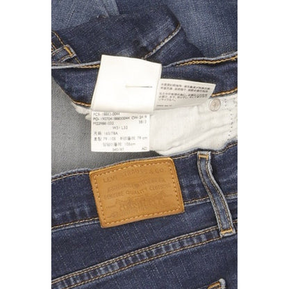 Levi's 724 Blue Straight Slim Stretch Jeans High Waisted W31 L32