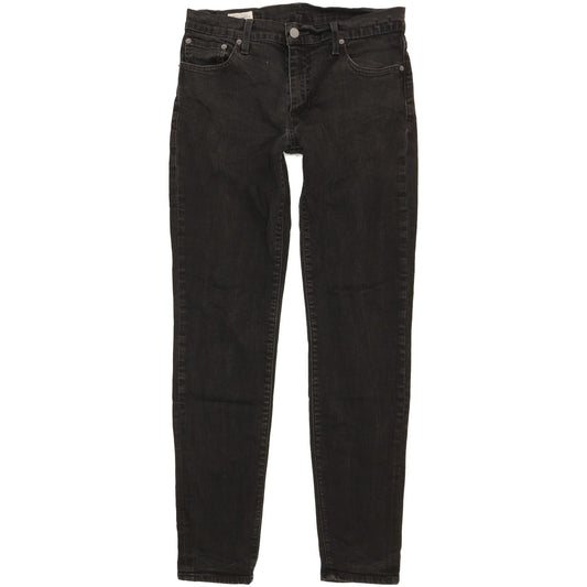 Levi's 511 Men Black Straight Slim Stretch Jeans W30 L32
