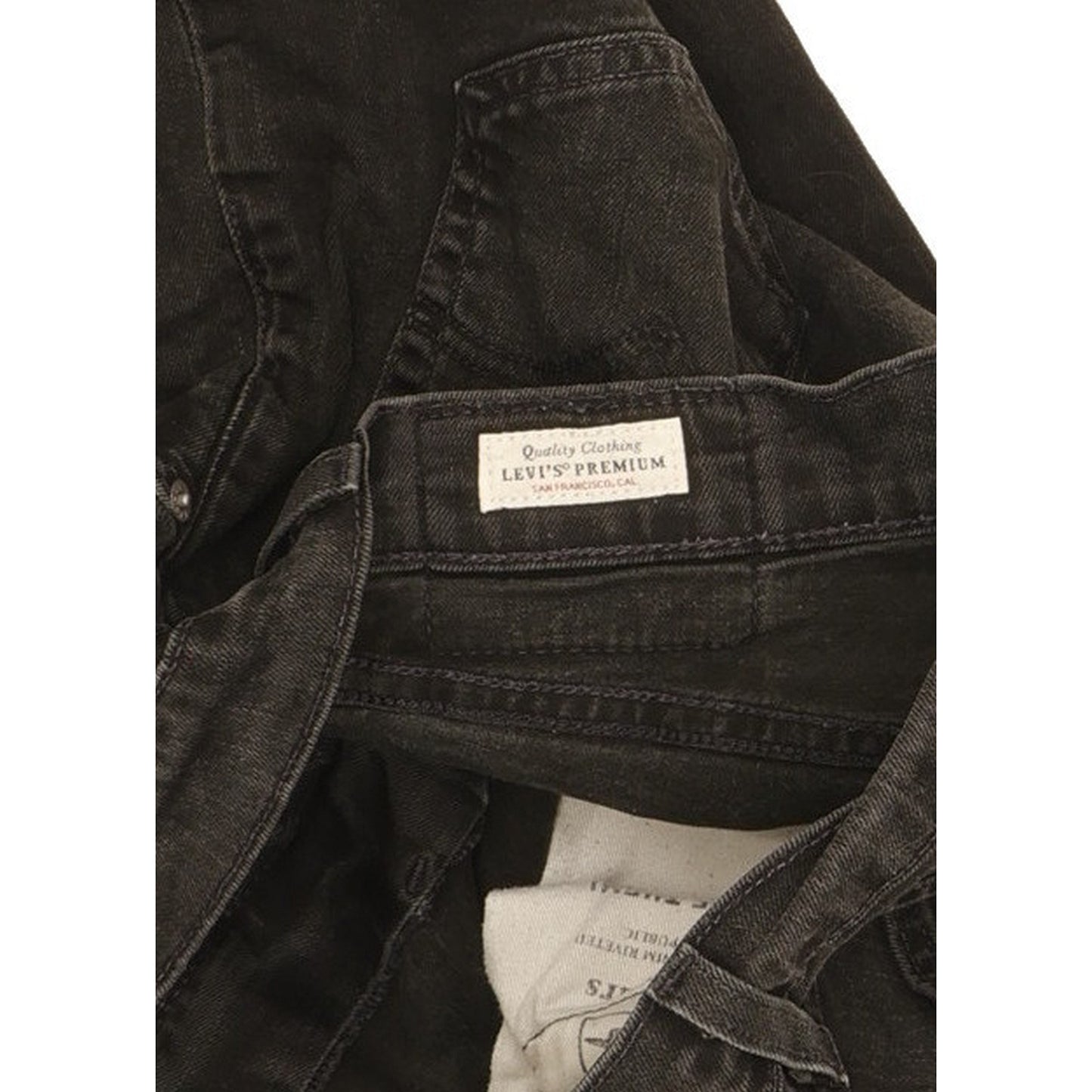 Levi's 511 Men Black Straight Slim Stretch Jeans W30 L32
