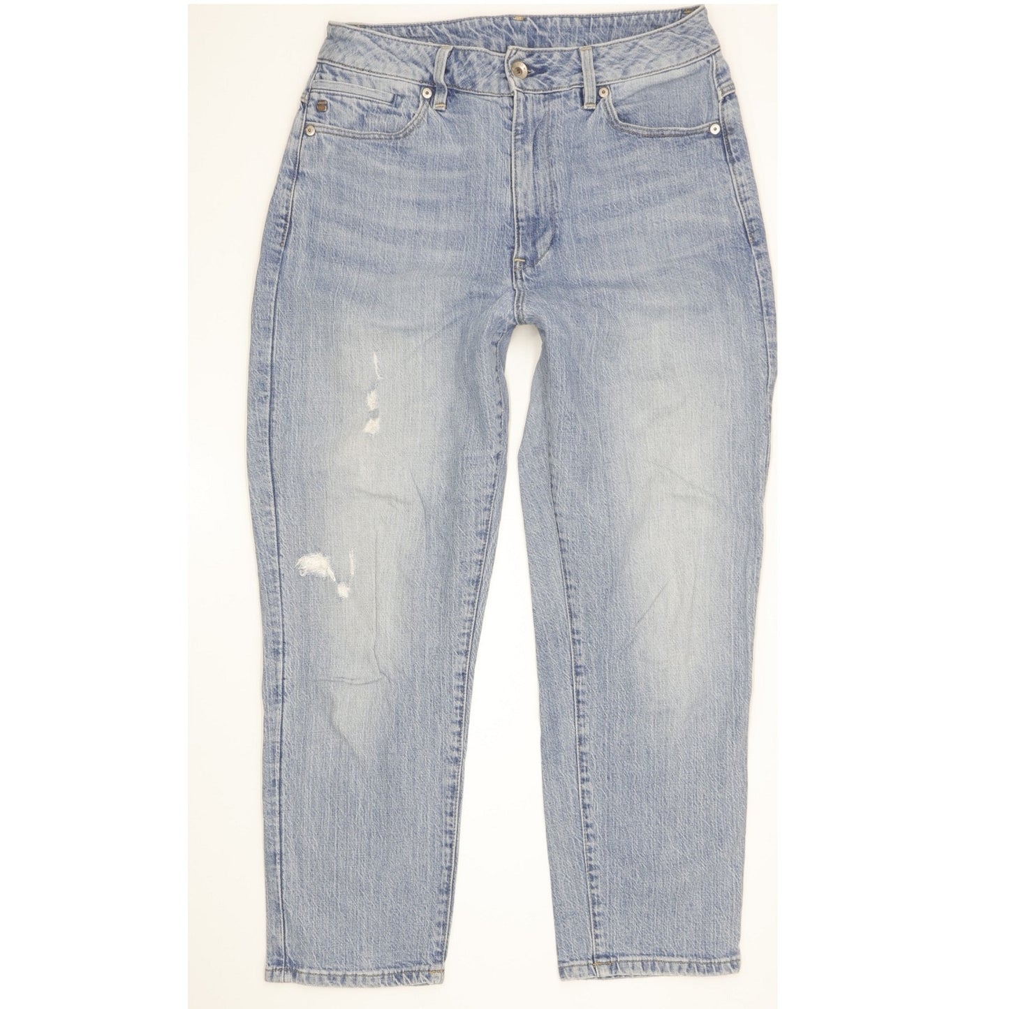 G-Star Midge Blue Tapered Loose Boyfriend Stretch Jeans High Waisted W27 L28