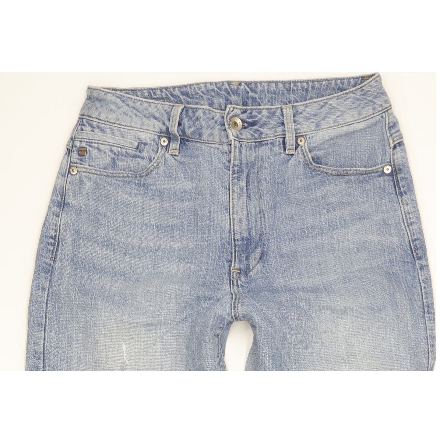 G-Star Midge Blue Tapered Loose Boyfriend Stretch Jeans High Waisted W27 L28