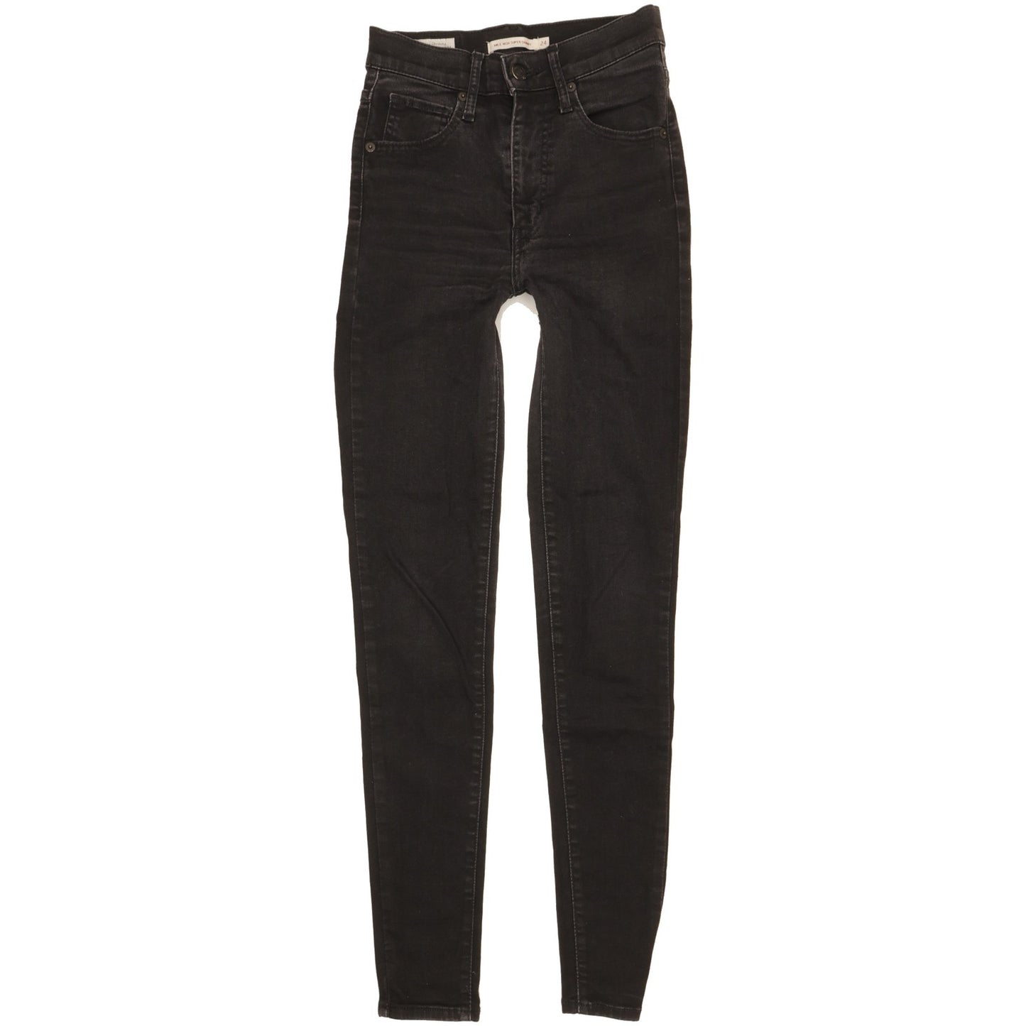Levi's Mile Women Black Skinny Slim Stretch Jeans W24 L29