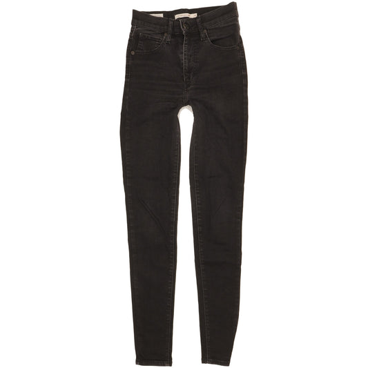 Levi's Mile Women Black Skinny Slim Stretch Jeans W24 L29