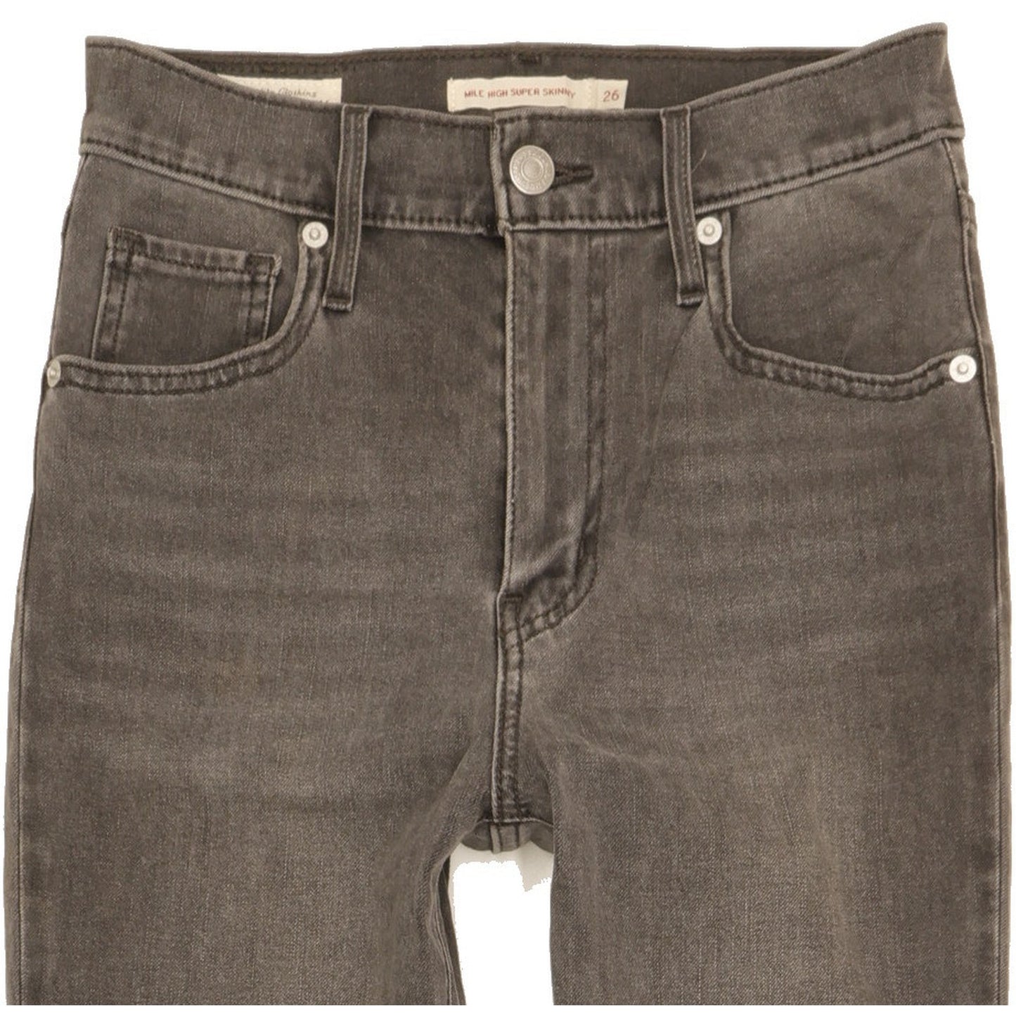 Levi's Mile Women Grey Skinny Slim Stretch Jeans W26 L28