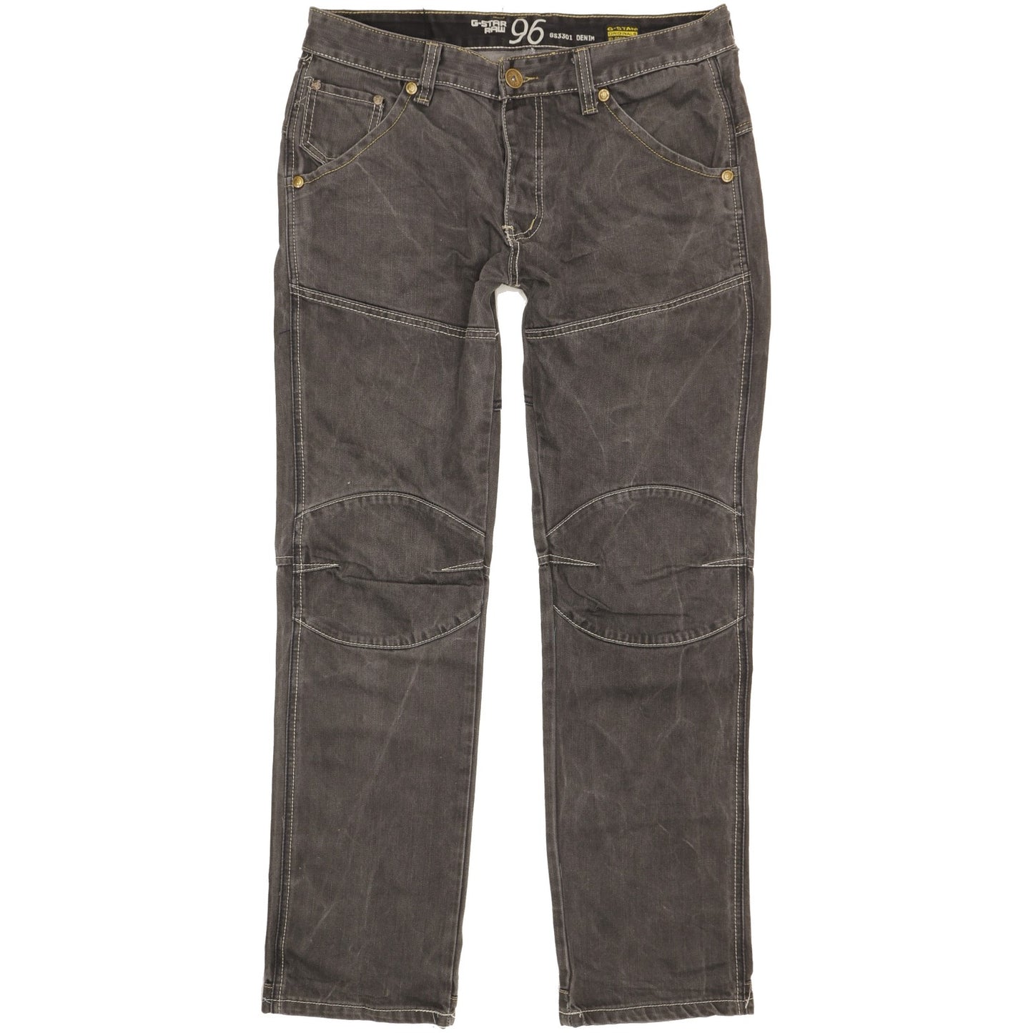 G-Star Elwood Men Grey Straight Regular Jeans W36 L31