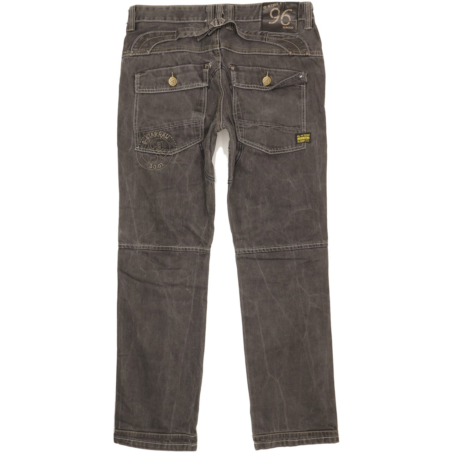 G-Star Elwood Men Grey Straight Regular Jeans W36 L31