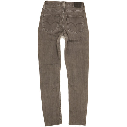 Levi's 721 Women Grey Skinny Slim Stretch Jeans W24 L28