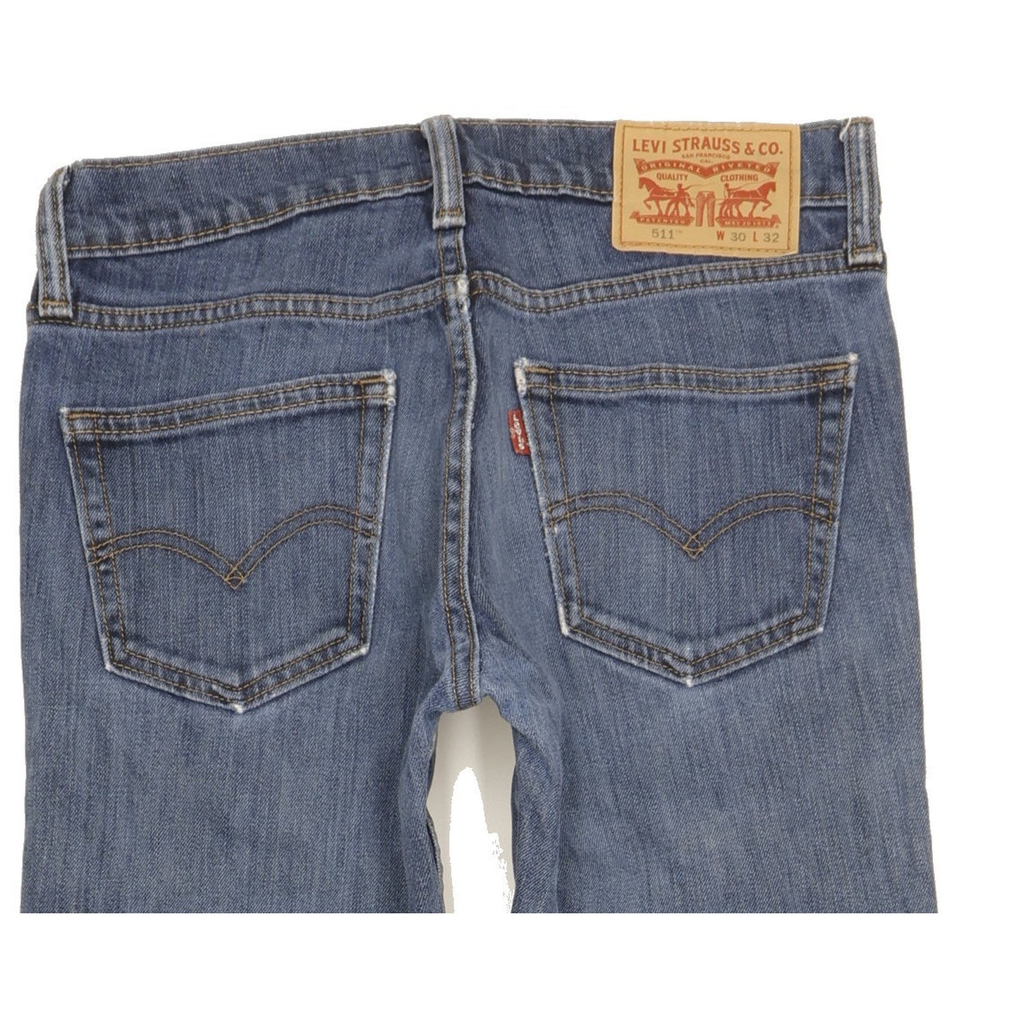 Levi's 511 Men Blue Straight Slim Stretch Jeans W30 L30