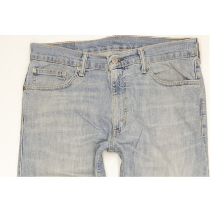 Levi's 505 Men Blue Straight Regular Stretch Jeans W32 L30