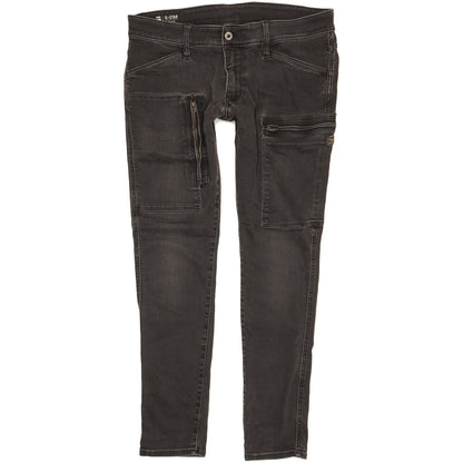 G-Star Powel Men Black Skinny Slim Stretch Jeans W36 L32