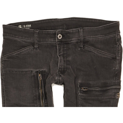 G-Star Powel Men Black Skinny Slim Stretch Jeans W36 L32