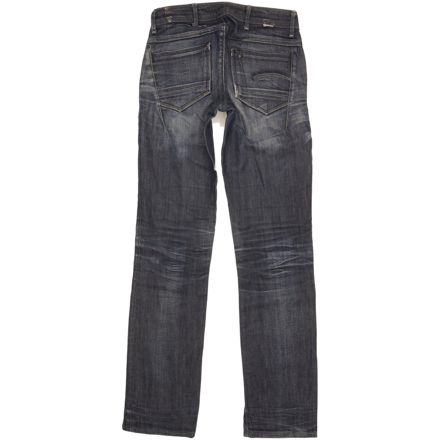 G-Star Women Navy Straight Slim Stretch Jeans W26 L31