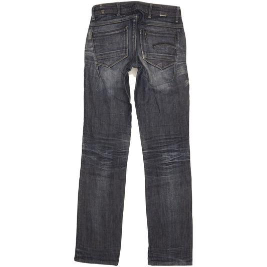 G-Star Women Navy Straight Slim Stretch Jeans W26 L31