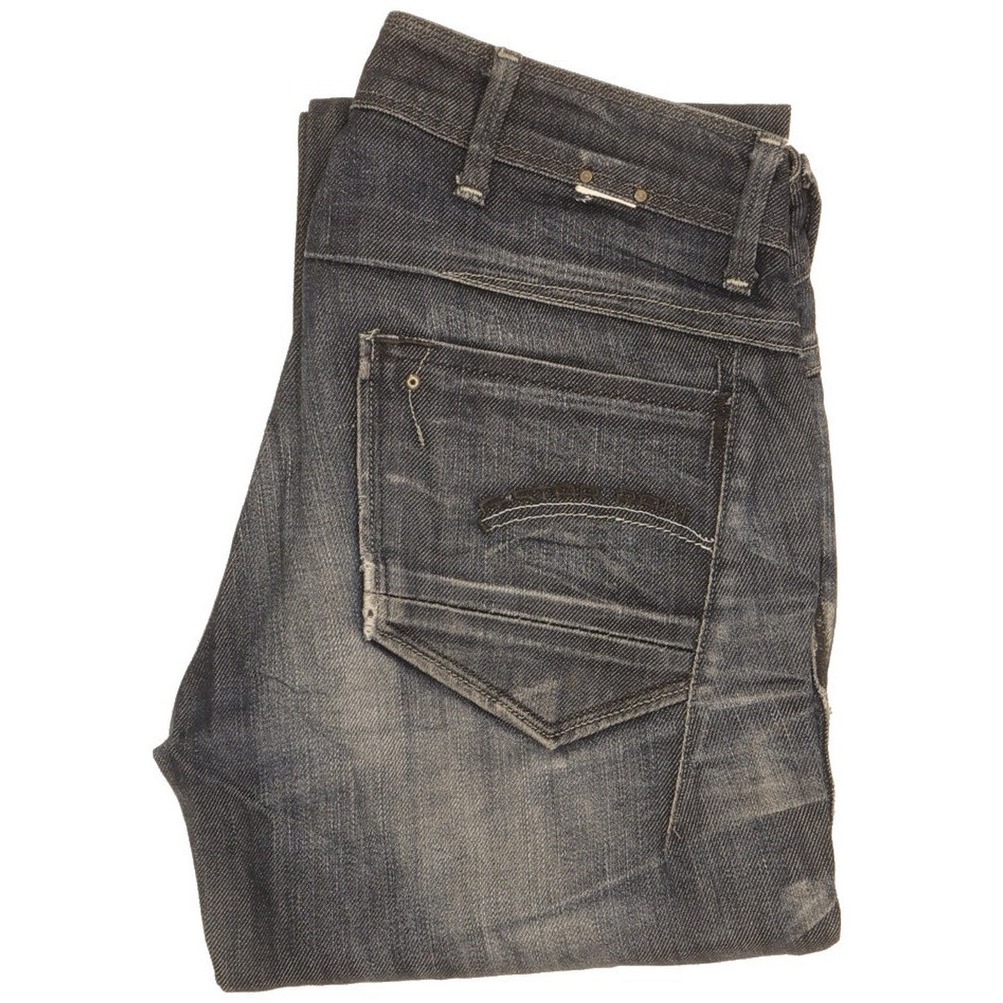G-Star Women Navy Straight Slim Stretch Jeans W26 L31