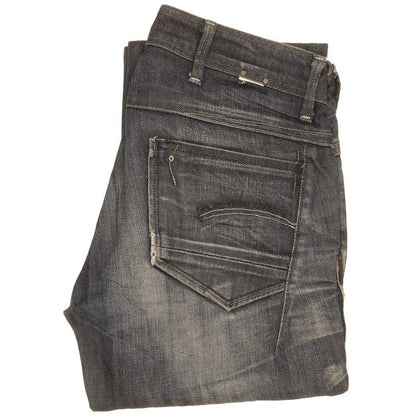 G-Star Women Navy Straight Slim Stretch Jeans W26 L31
