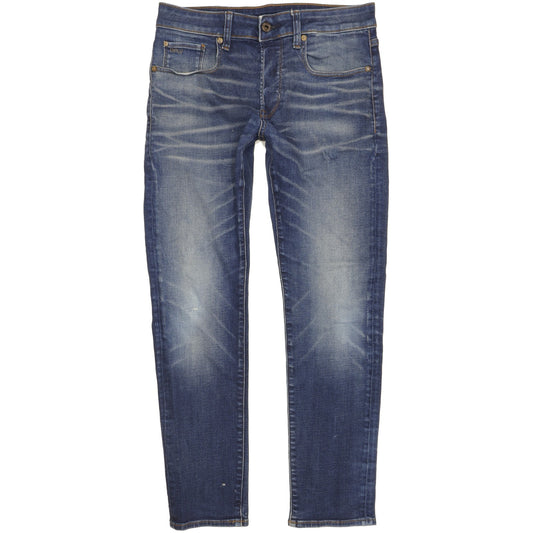 G-Star 3301 Men Blue Skinny Slim Stretch Jeans W29 L29