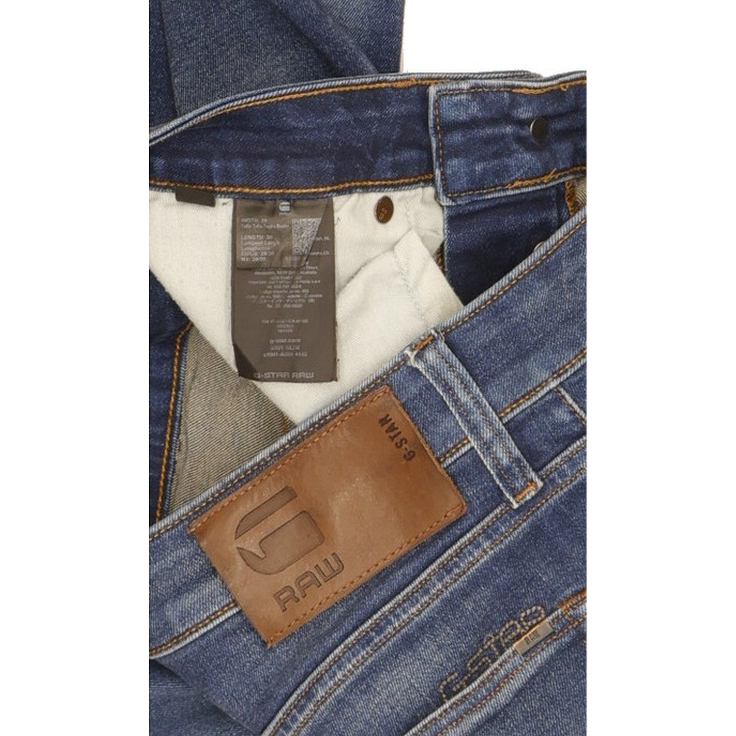 G-Star 3301 Men Blue Skinny Slim Stretch Jeans W29 L29