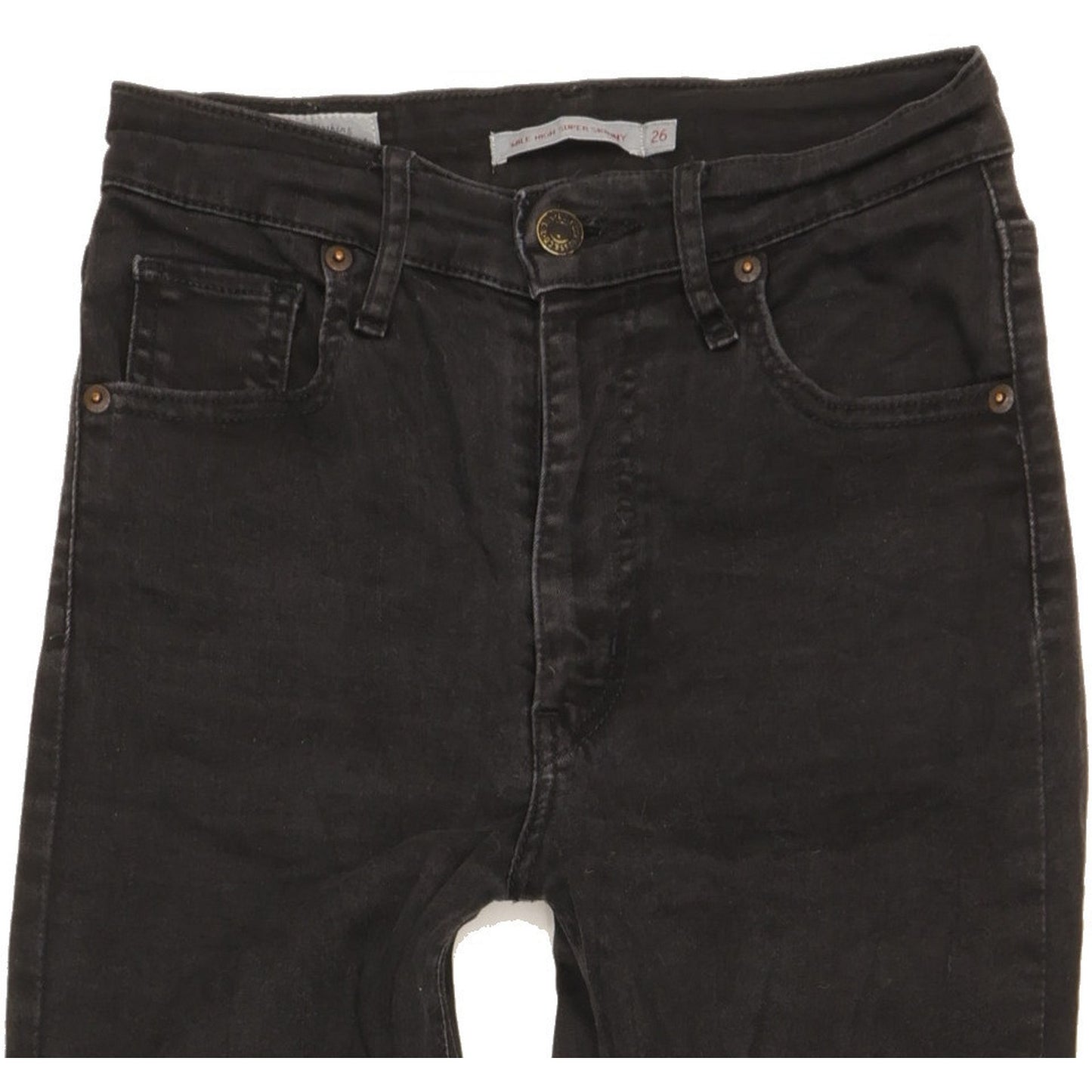 Levi's Mile Women Black Skinny Slim Stretch Jeans W26 L29