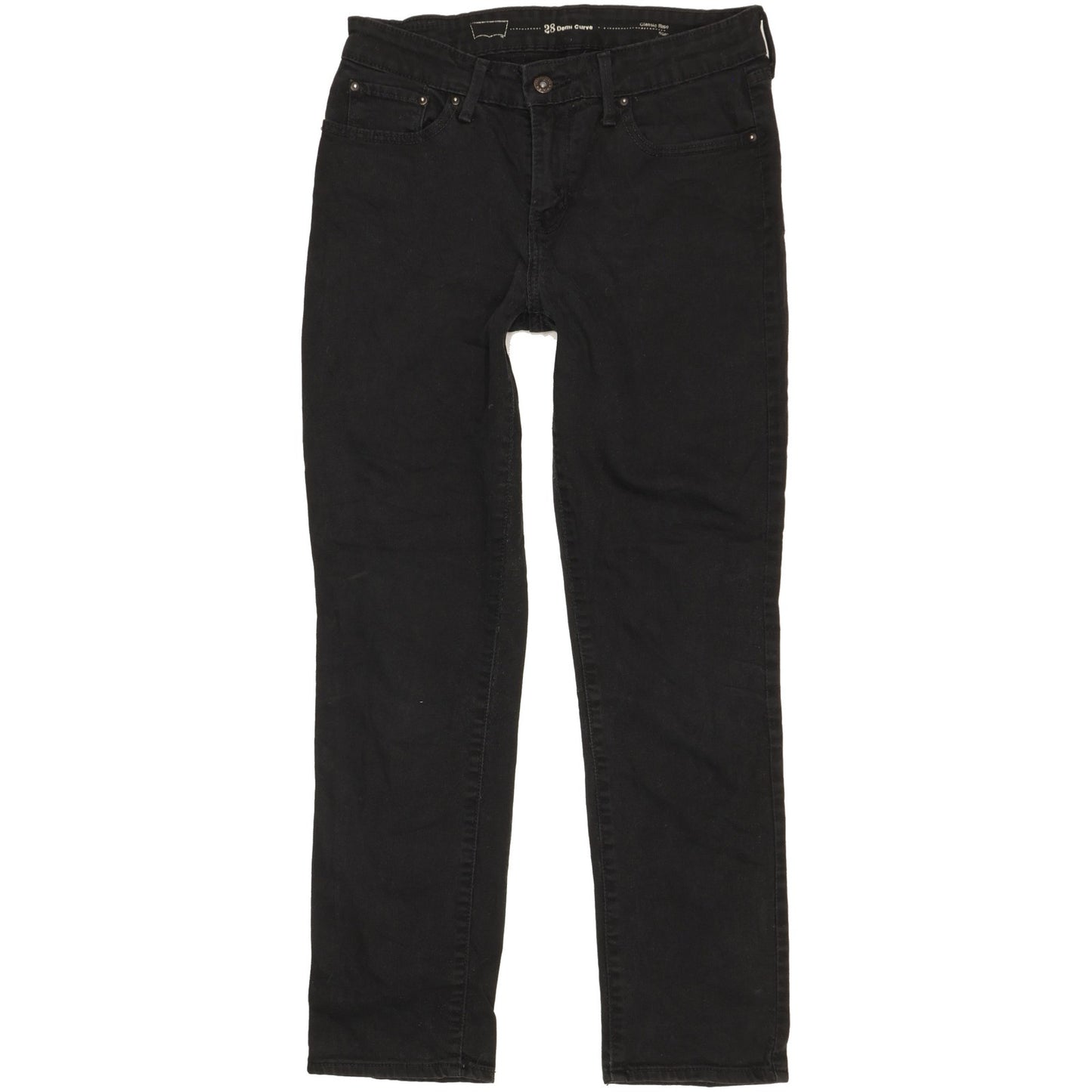 Levi's Demi Curve Women Black Straight Classic Stretch Jeans W28 L29