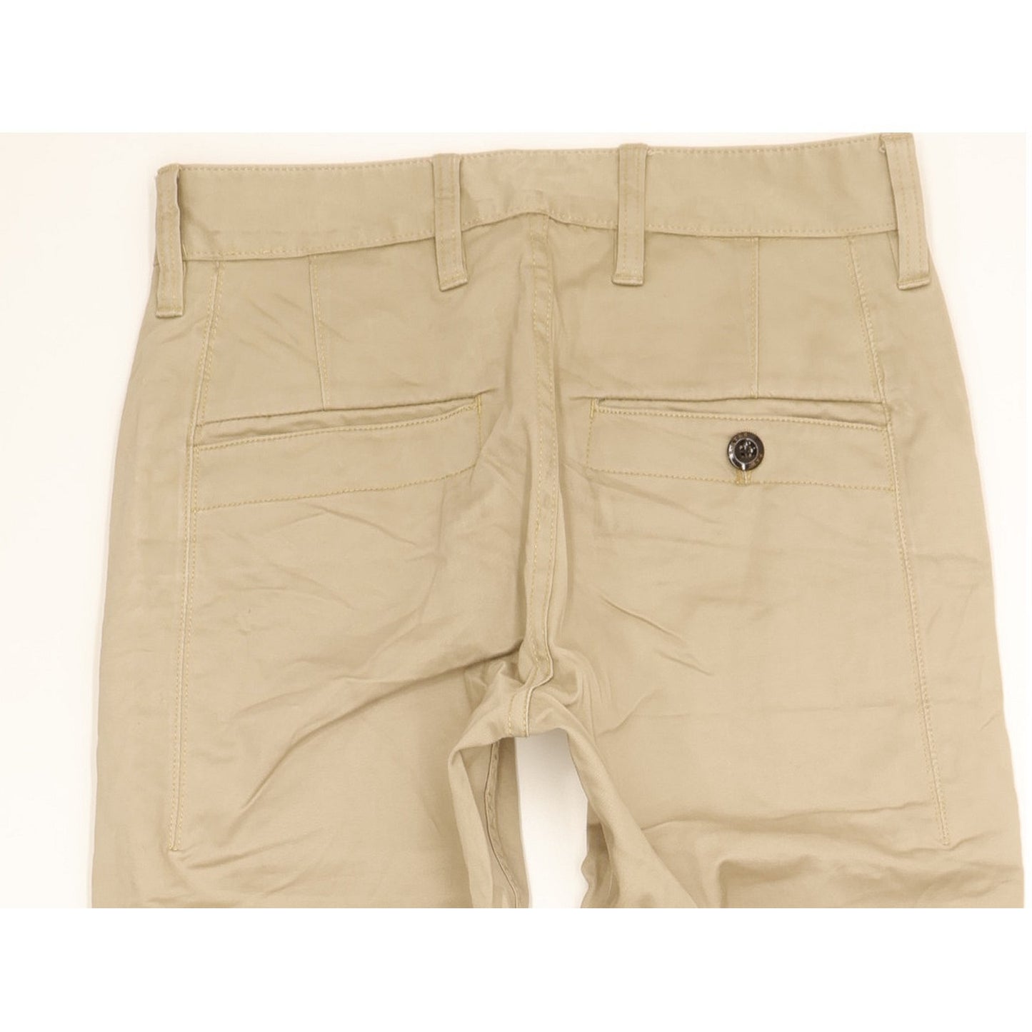 G-Star Bronson Men Beige Straight Slim Chino Stretch Trousers W27 L28