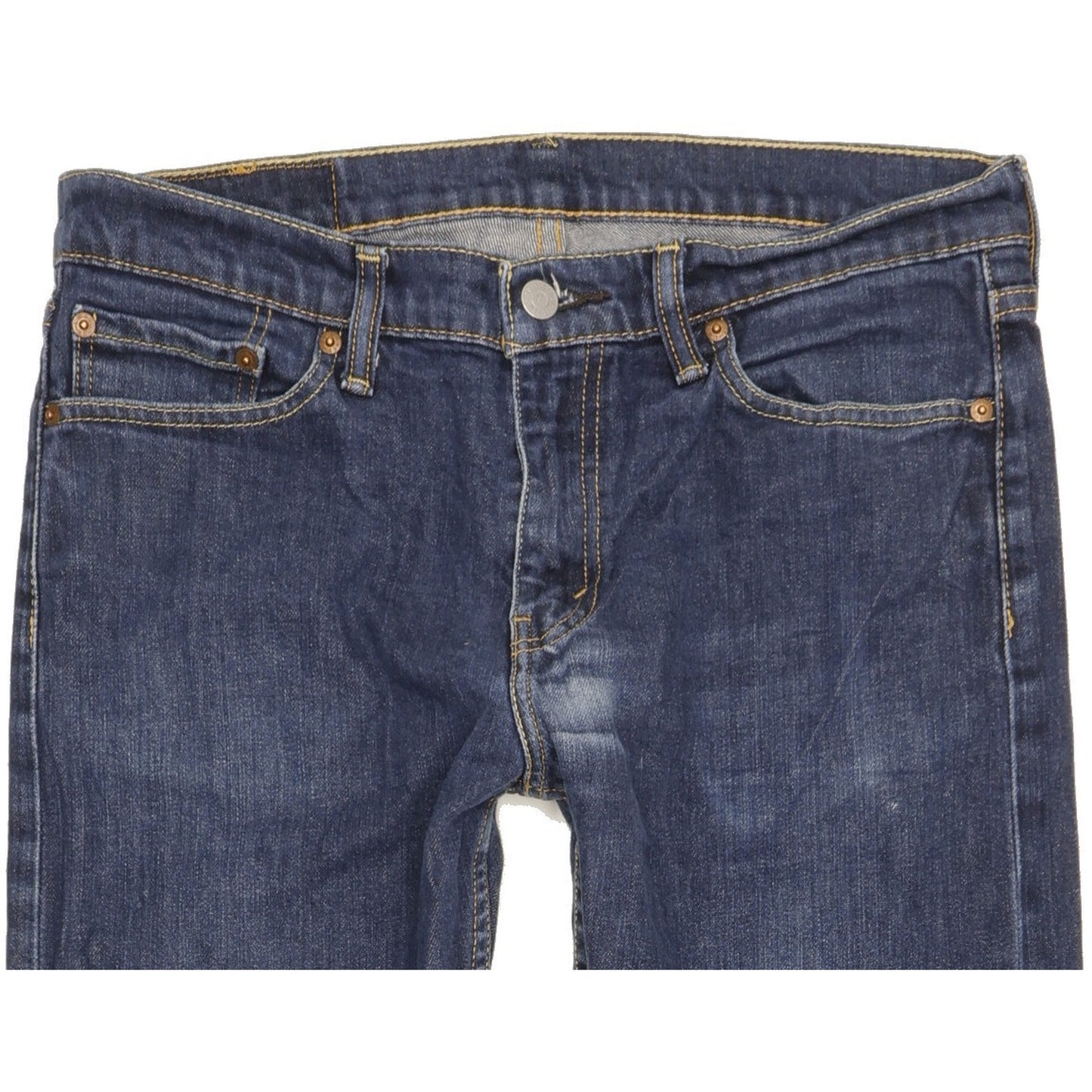 Levi's 513 Men Blue Straight Regular Stretch Jeans W32 L27