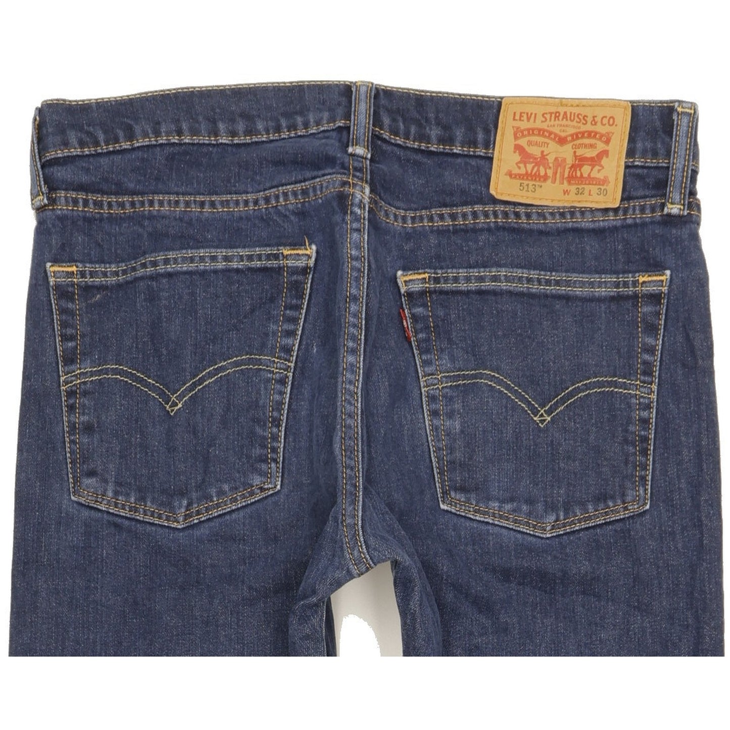 Levi's 513 Men Blue Straight Regular Stretch Jeans W32 L27