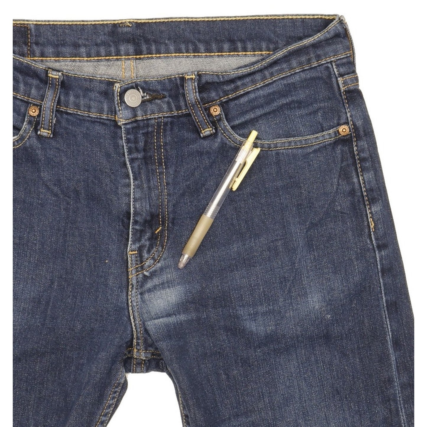 Levi's 513 Men Blue Straight Regular Stretch Jeans W32 L27
