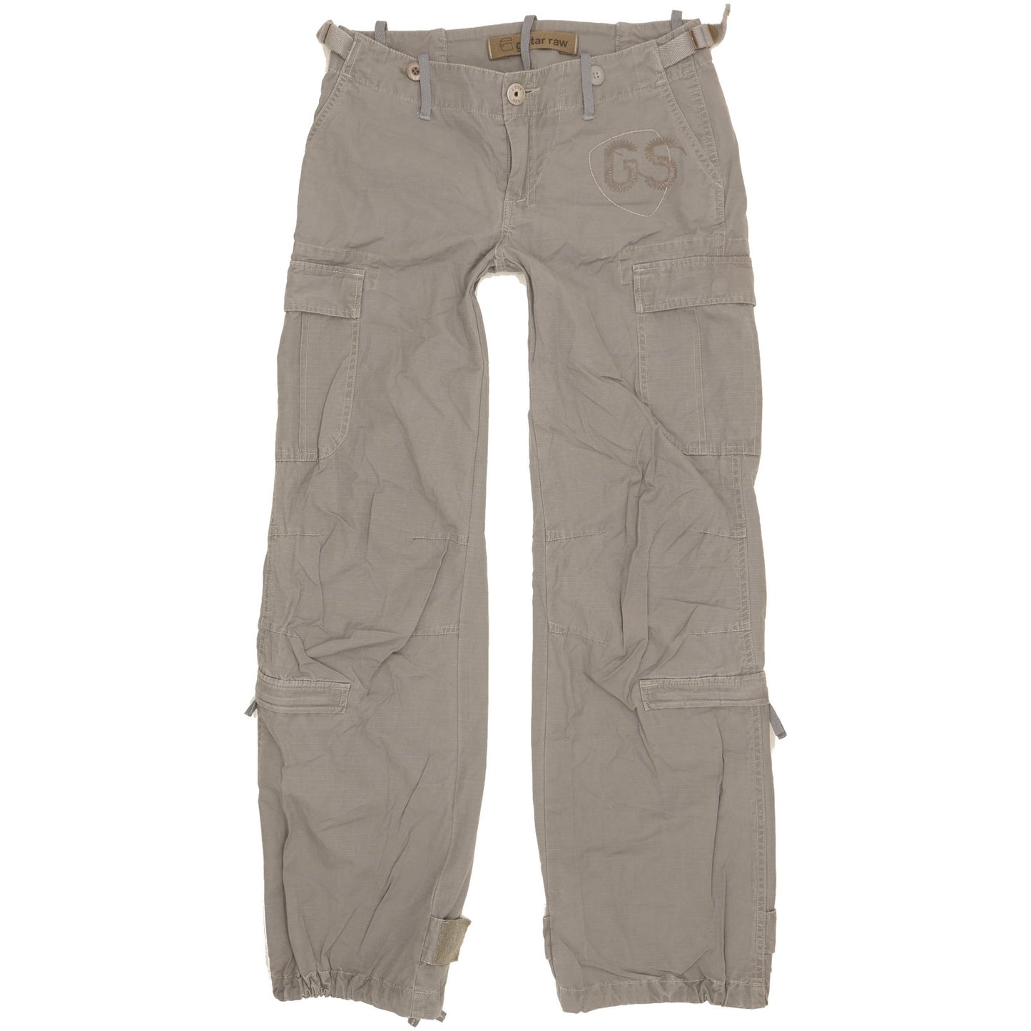 G-Star Field Women Grey Wide-Leg Slim Trousers W28 L32