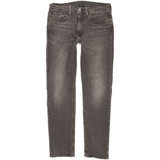Levi's 502 Men Grey Tapered Regular Stretch Jeans W34 L33