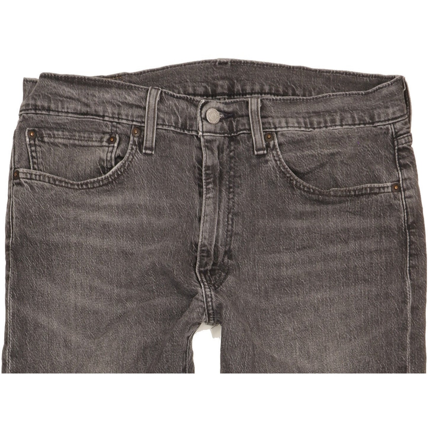 Levi's 502 Men Grey Tapered Regular Stretch Jeans W34 L33