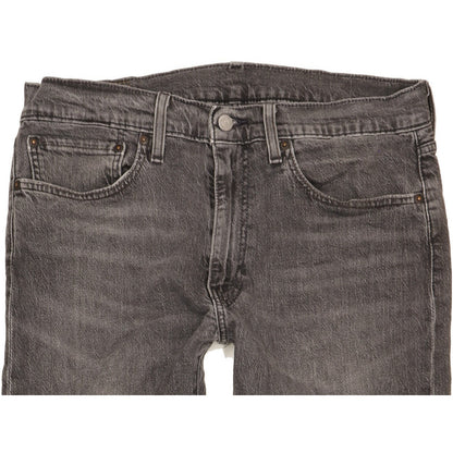 Levi's 502 Men Grey Tapered Regular Stretch Jeans W34 L33