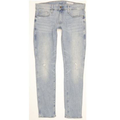 G-Star 3301 Deconstructed Men Blue Skinny Slim Stretch Jeans W32 L32