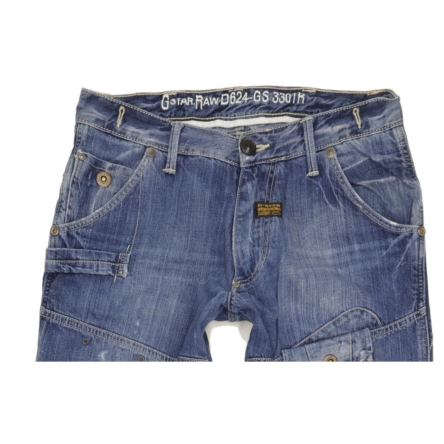 G-Star Raff Elwood Men Blue Straight Regular Jeans W33 L35