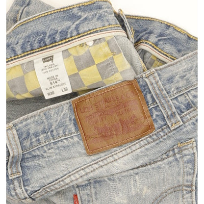 Levi's 514 Men Blue Straight Slim Jeans W30 L30