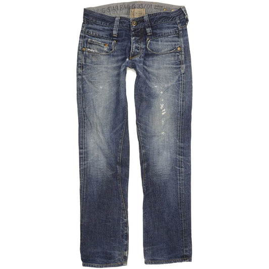G-Star Radar Men Blue Straight Slim Jeans W32 L33