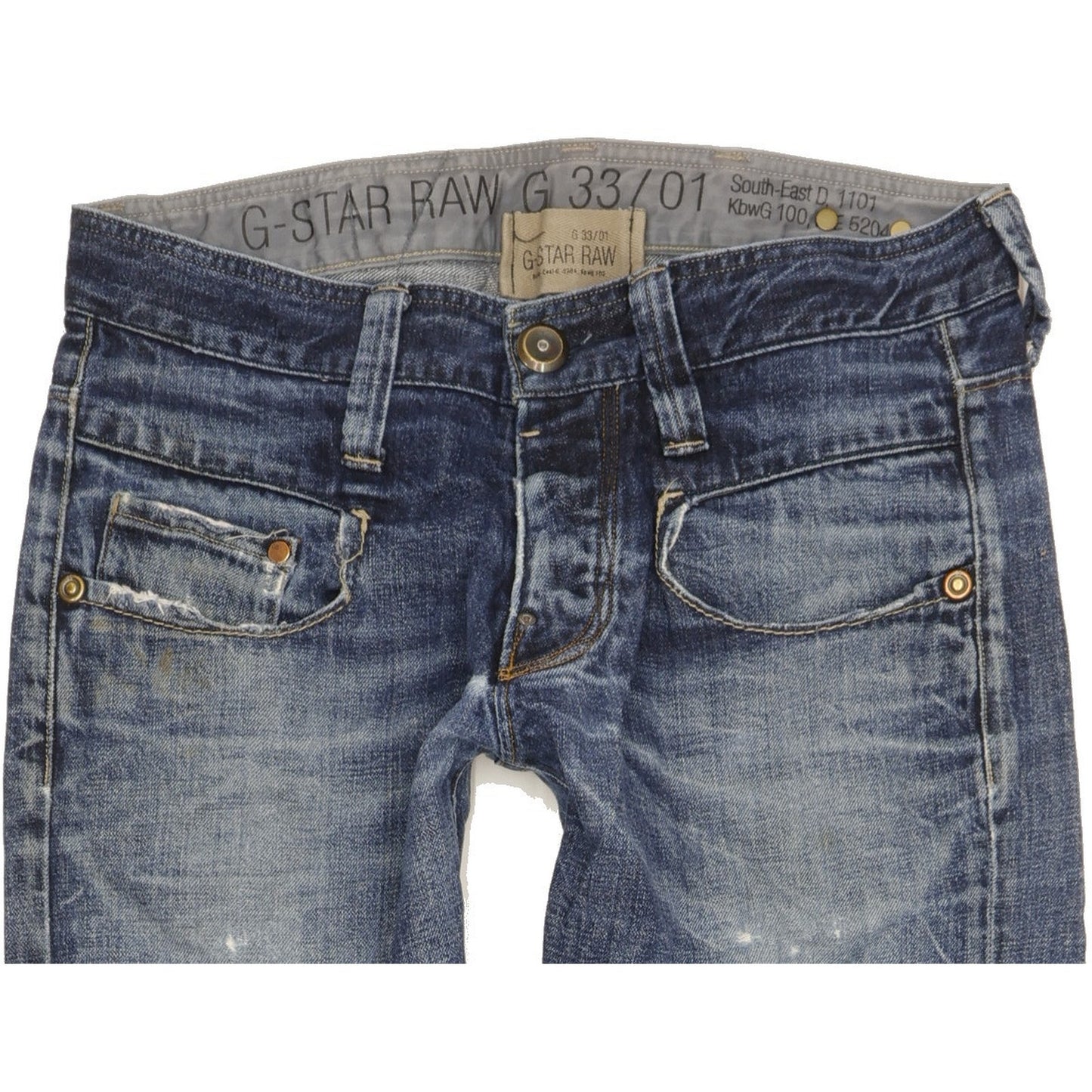 G-Star Radar Men Blue Straight Slim Jeans W32 L33