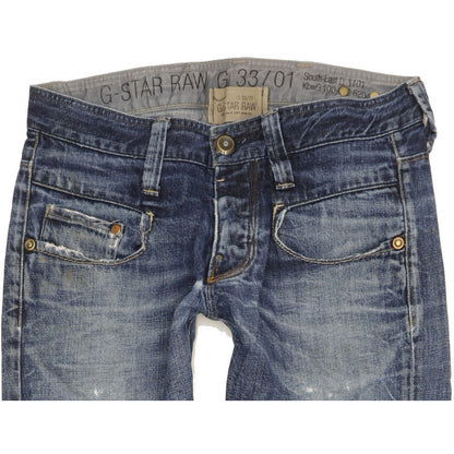 G-Star Radar Men Blue Straight Slim Jeans W32 L33