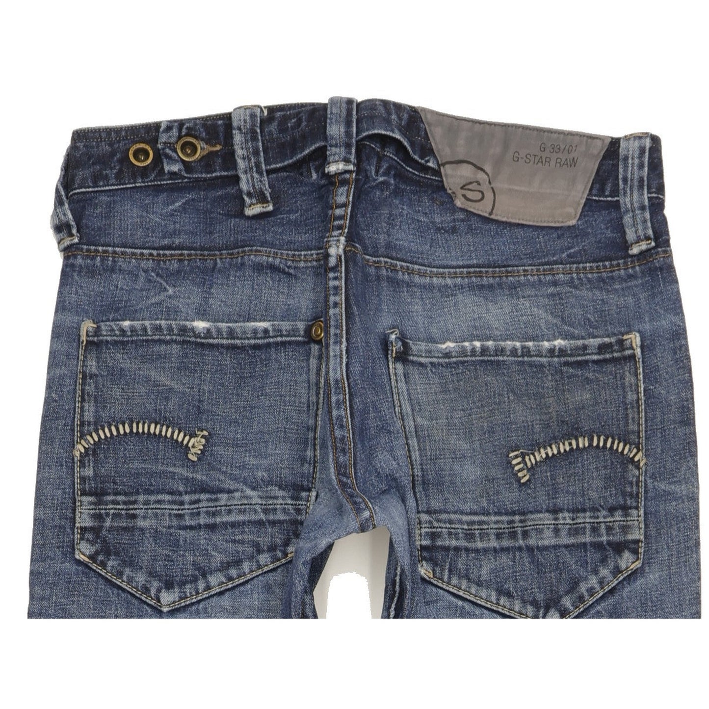 G-Star Radar Men Blue Straight Slim Jeans W32 L33