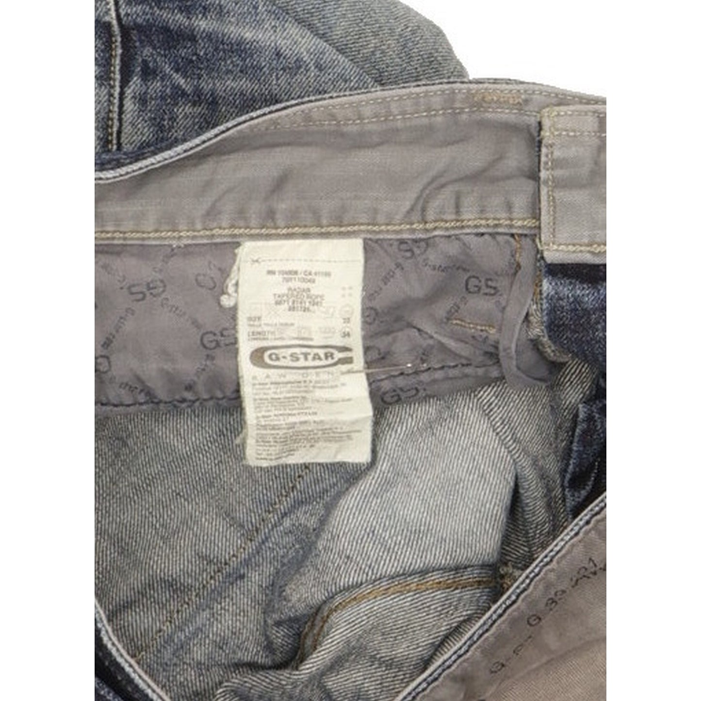 G-Star Radar Men Blue Straight Slim Jeans W32 L33