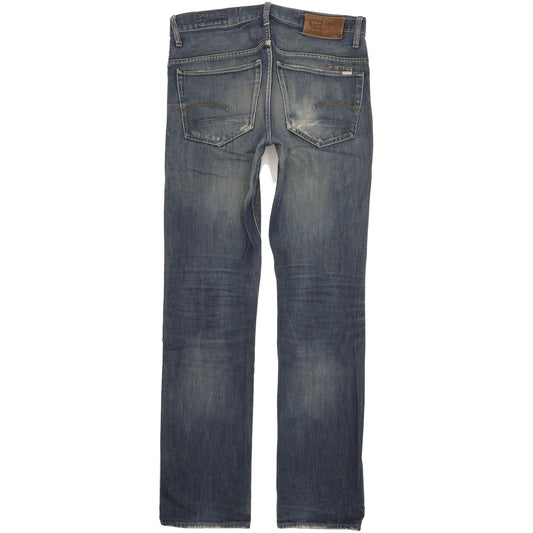 G-Star 3301 Men Blue Straight Regular Jeans W33 L35