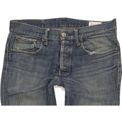 G-Star 3301 Men Blue Straight Regular Jeans W33 L35