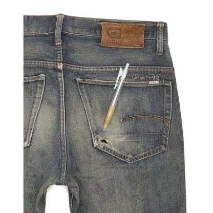 G-Star 3301 Men Blue Straight Regular Jeans W33 L35