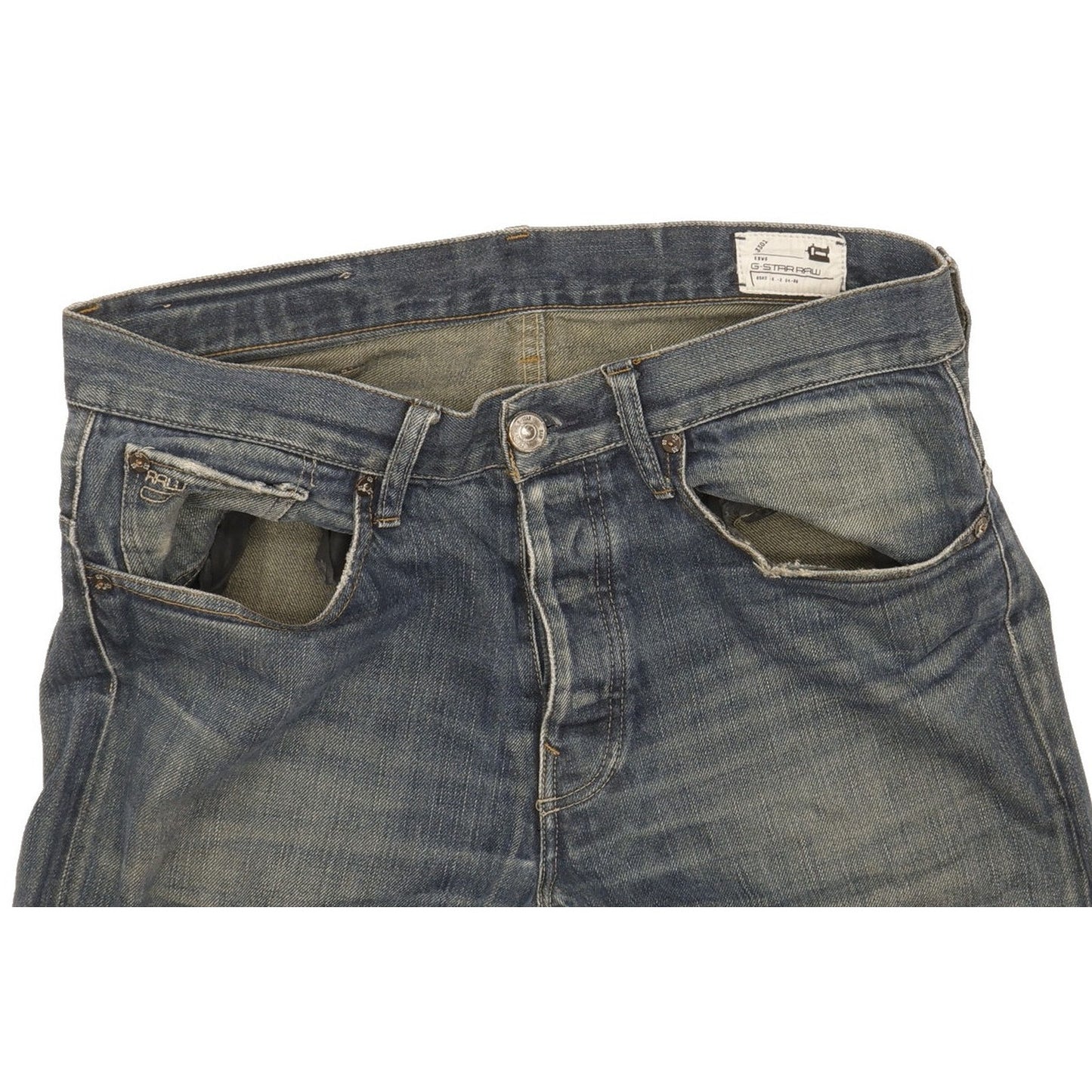 G-Star 3301 Men Blue Straight Regular Jeans W33 L35