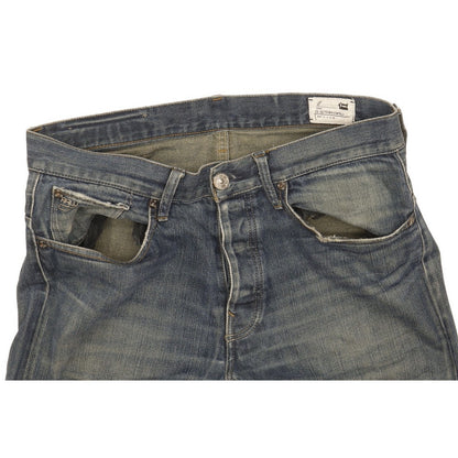 G-Star 3301 Men Blue Straight Regular Jeans W33 L35