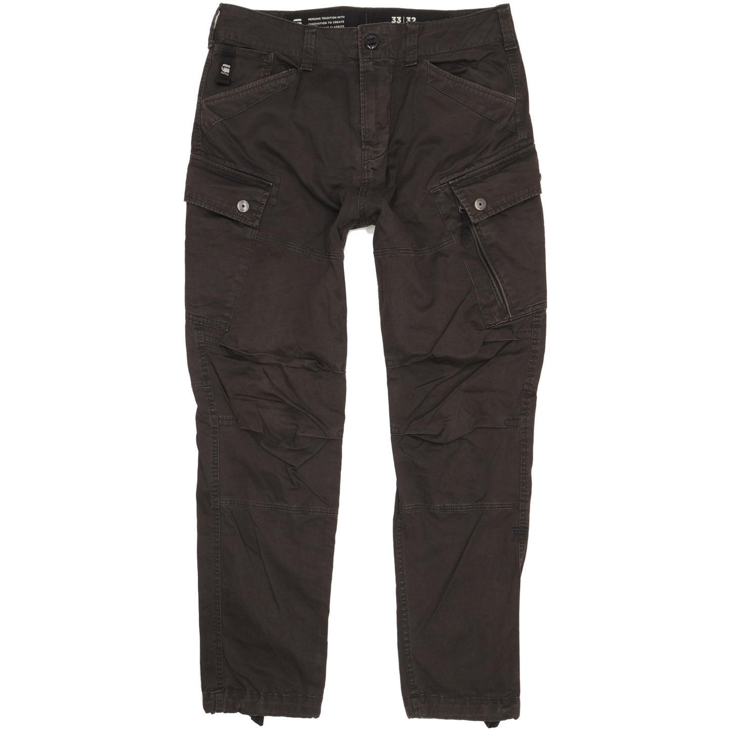 G-Star Men Black Tapered Loose Jeans W33 L32