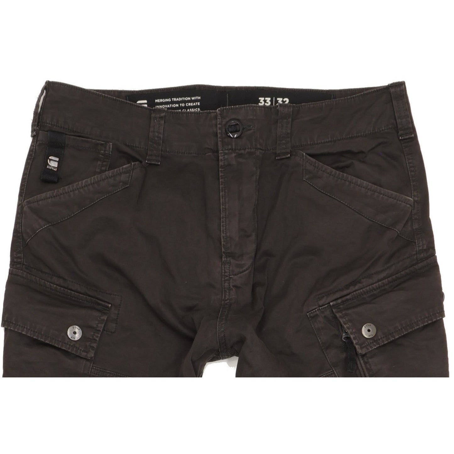 G-Star Men Black Tapered Loose Jeans W33 L32
