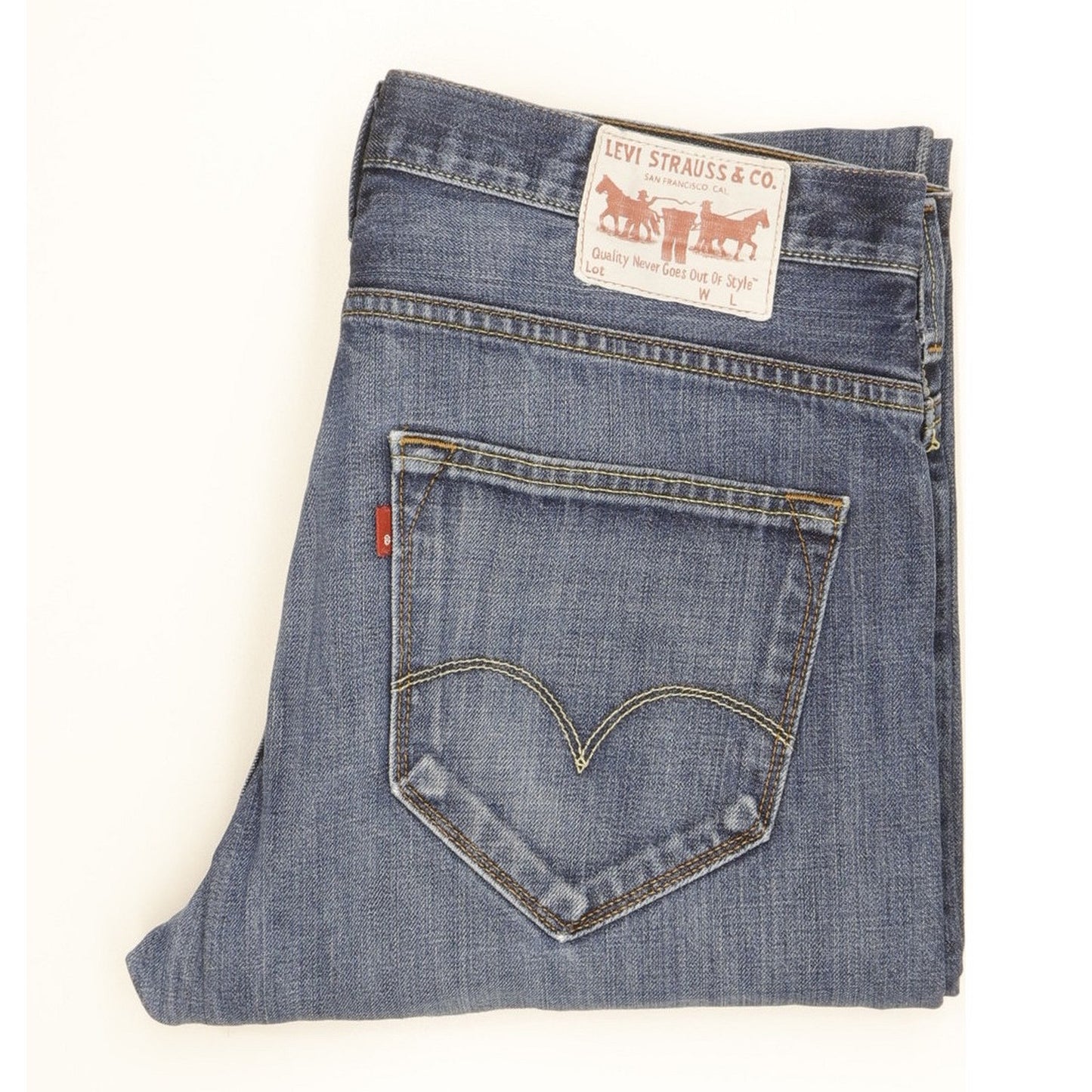Levi's Men Blue Straight Regular Jeans W36 L30