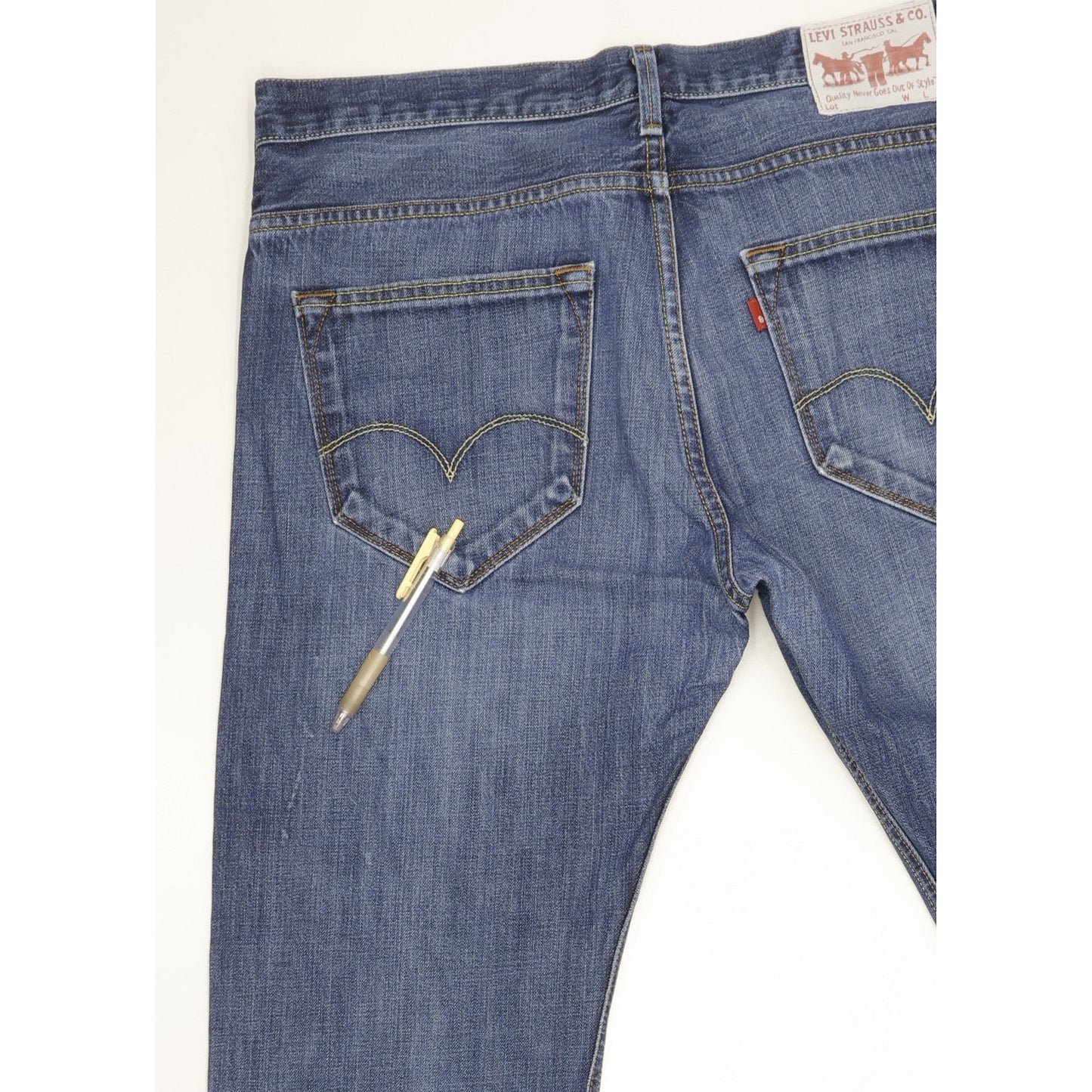 Levi's Men Blue Straight Regular Jeans W36 L30