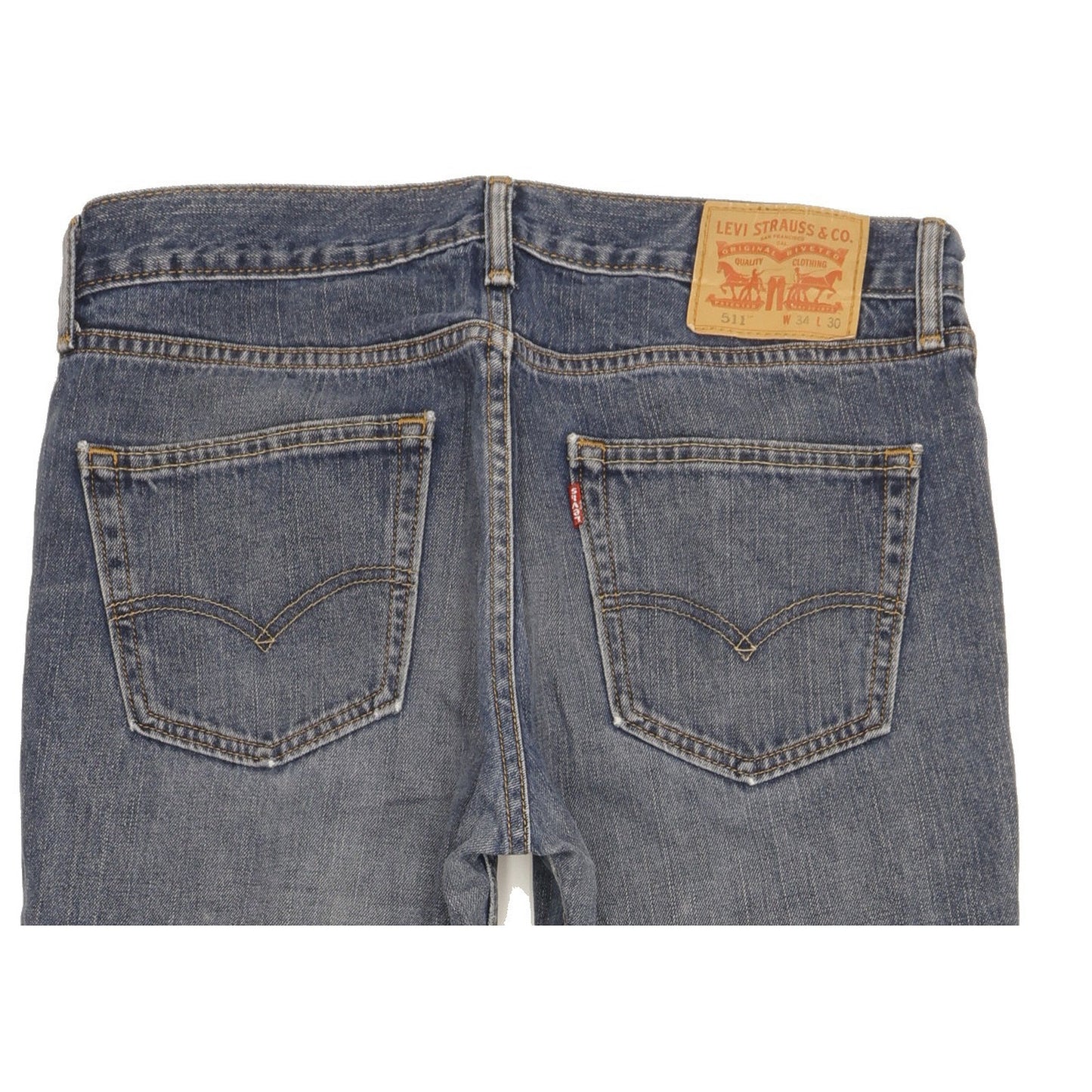 Levi's 511 Men Blue Straight Slim Jeans W34 L29